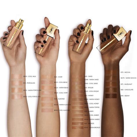 ysl le teint touche foundation|ysl touche eclat colour chart.